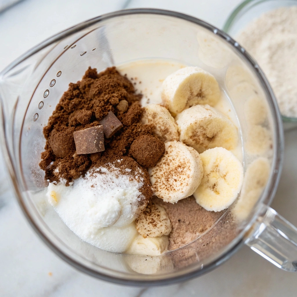 Chocolate Milkshake Recipe Without Ice Cream That’s Still Creamy and Delicious 9 Blending chocolate milkshake ingredients