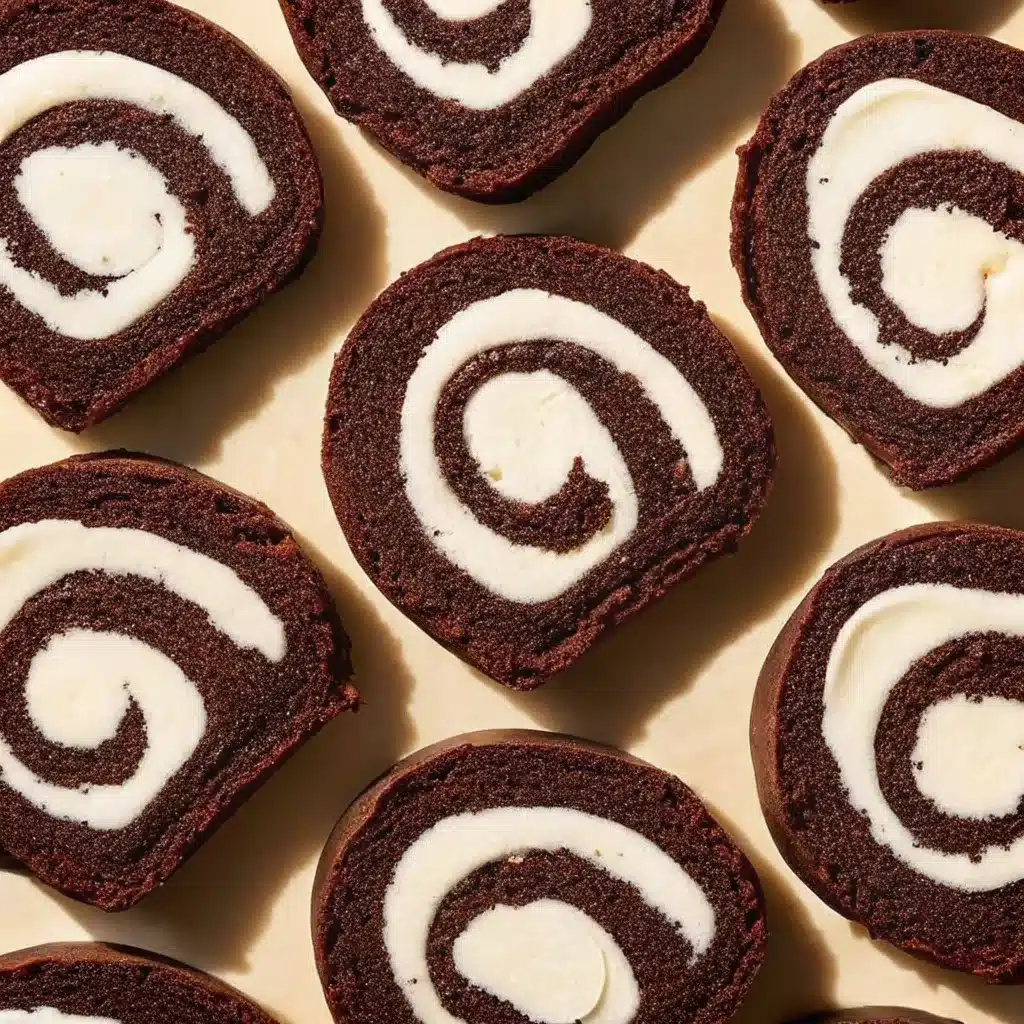 Ice Cream Cake Roll: A Classic Dessert You’ll Always Crave 2 Close-up of chocolate cake roll slices filled with vanilla cream