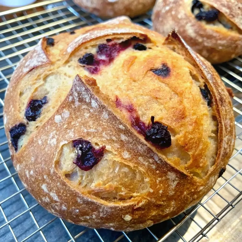 blueberry-sourdough-bread-loaf.jpg blueberry sourdough bread loaf rustic style