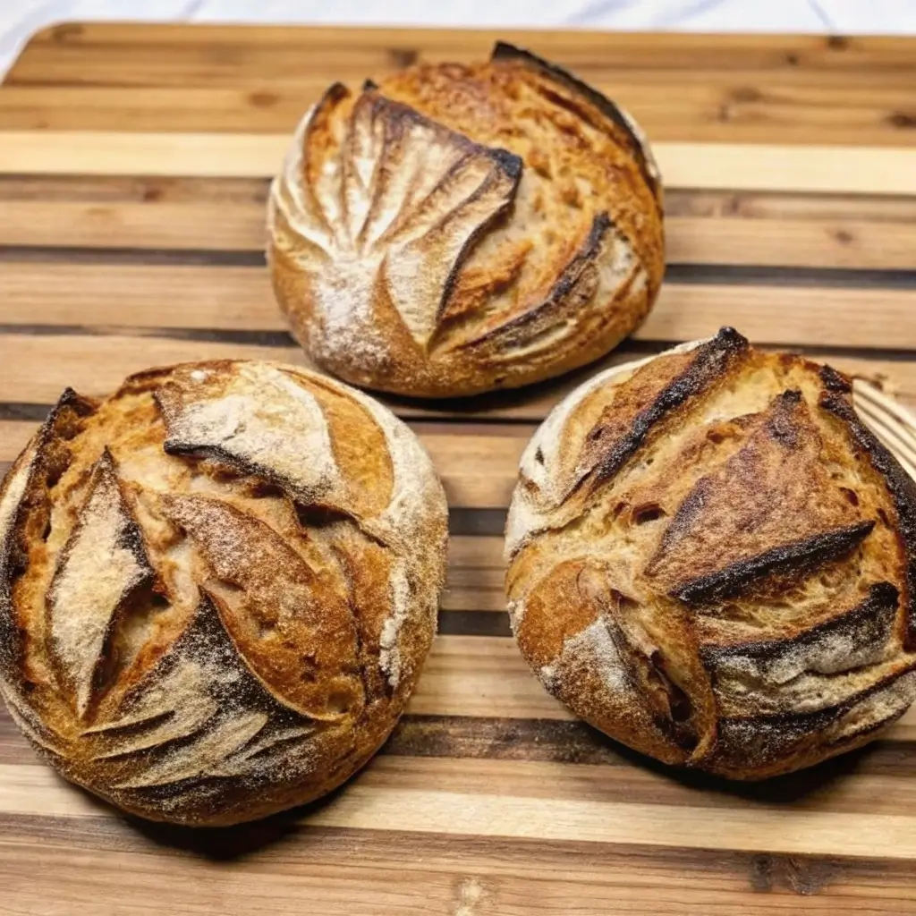 frozen-sourdough-bread-featured.jpg Frozen sourdough bread wrapped and sliced on a rustic board