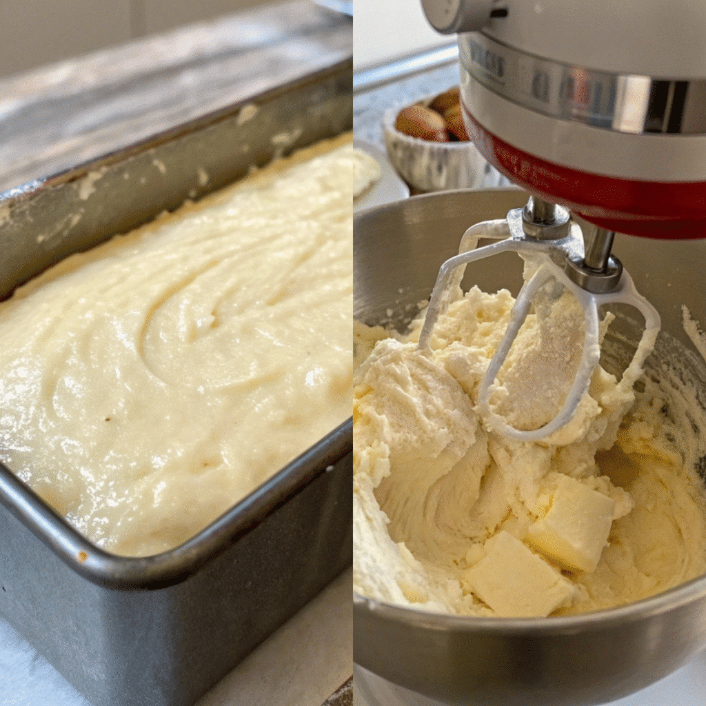 Pound Cake Recipe Using Cream Cheese – Moist, Rich & Irresistible 4 Mixing batter for cream cheese pound cake