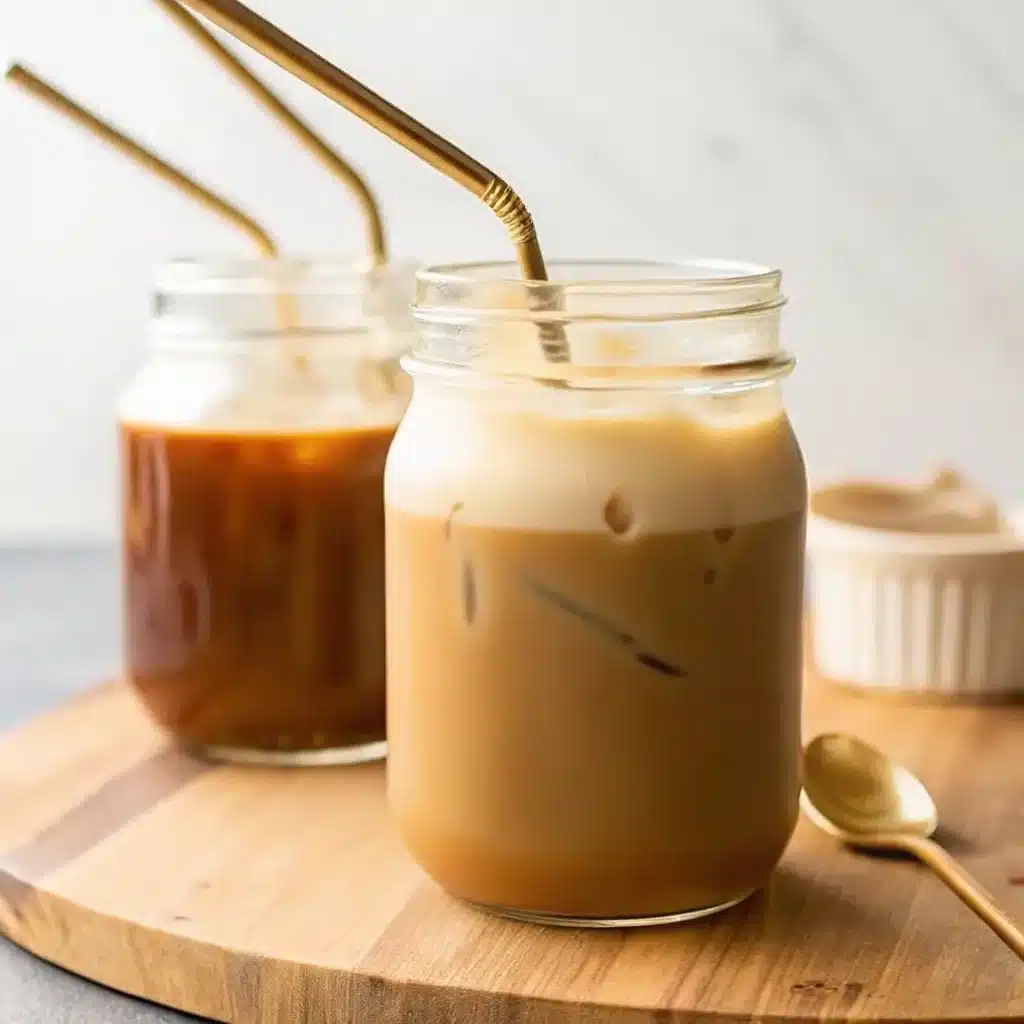 protein-coffee-featured Protein coffee recipe in tall glass with ice