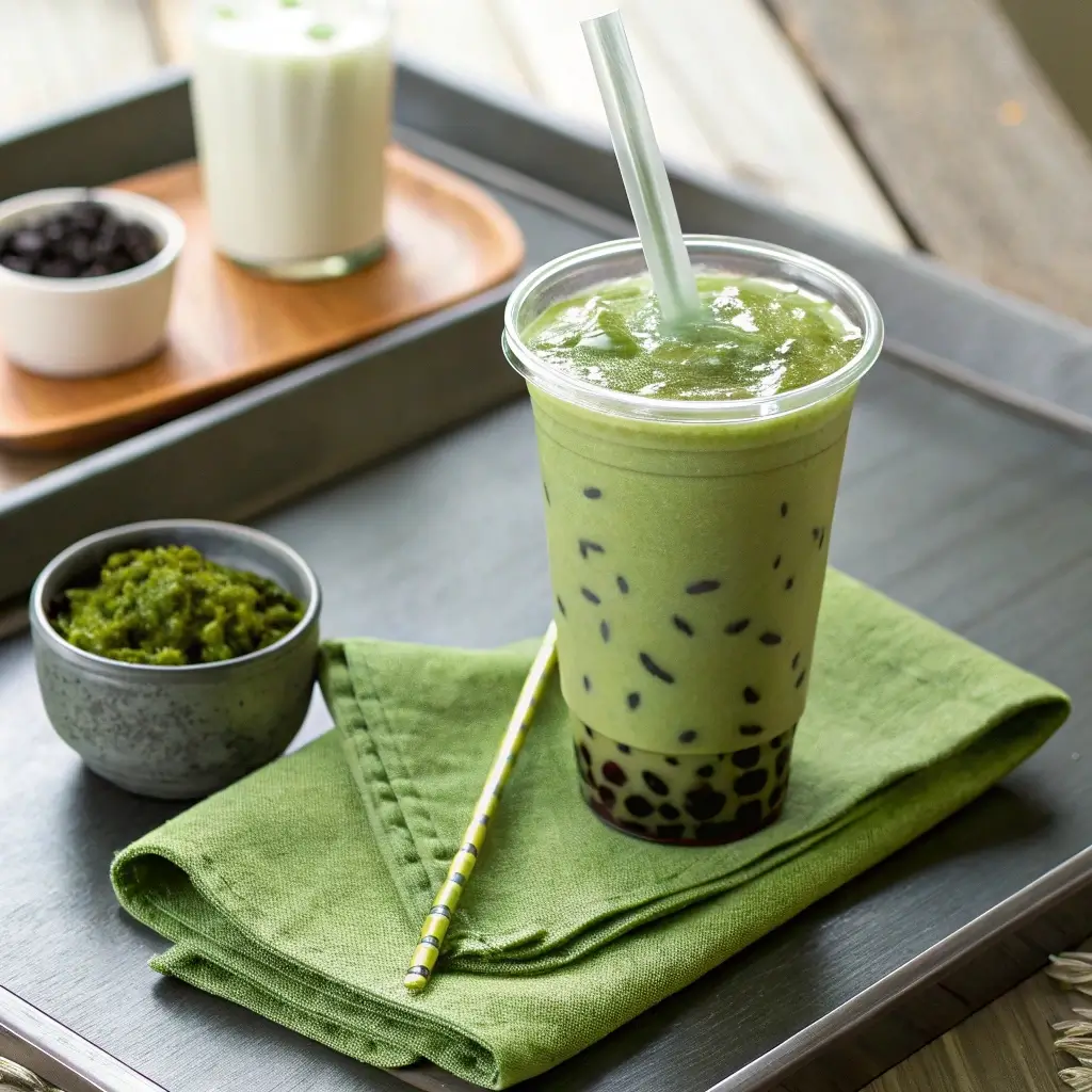 Matcha Green Tea Boba: Creamy, Refreshing, and Totally Addictive 4 served matcha green tea boba