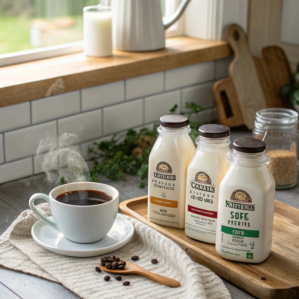 Sugar Free Coffee Creamer: Best Picks & Health Tips 5 sugar free coffee creamer in rustic kitchen
