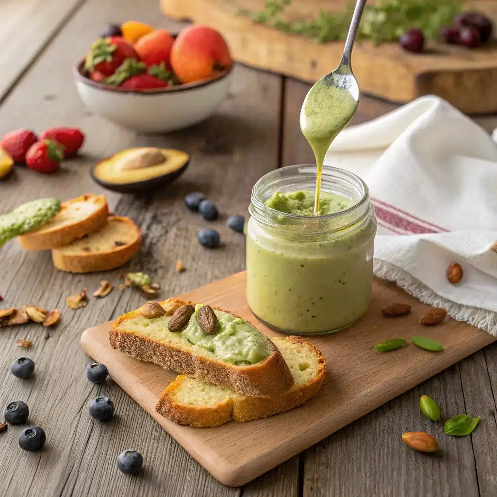 Uses for Pistachio Cream – Creative, Delicious, and Everyday Ideas 6 Uses for pistachio cream on breakfast table