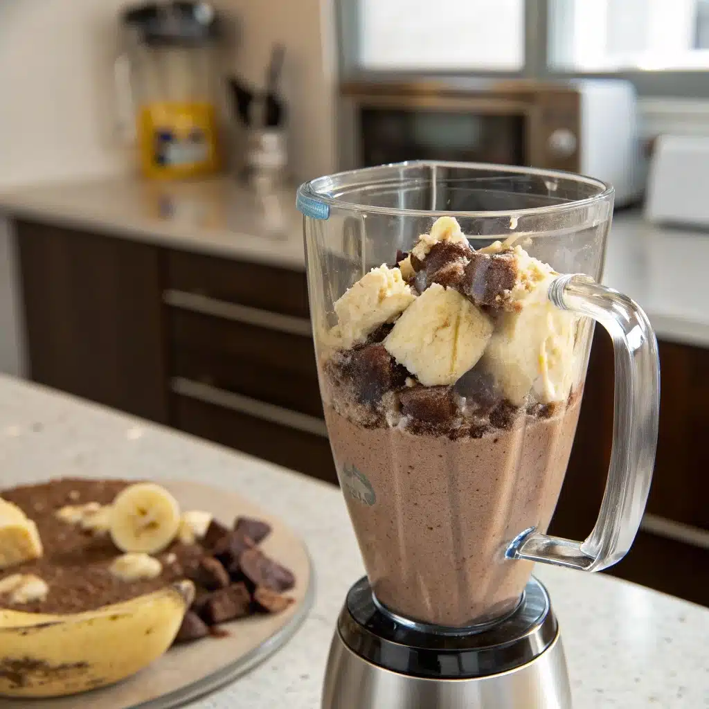 Banana Chocolate Milkshake Without Ice Cream: Creamy, Easy & Delicious 8 Served banana chocolate milkshake without ice cream