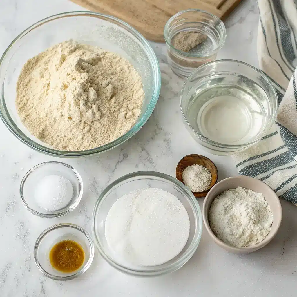 Calories in Sourdough Bread: What You Need to Know for Smarter Eating 2 sourdough bread ingredients flat lay