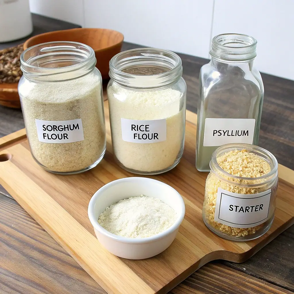 How to Make Gluten Free Sourdough Bread – Complete Beginner’s Guide 2 gluten free sourdough bread ingredients