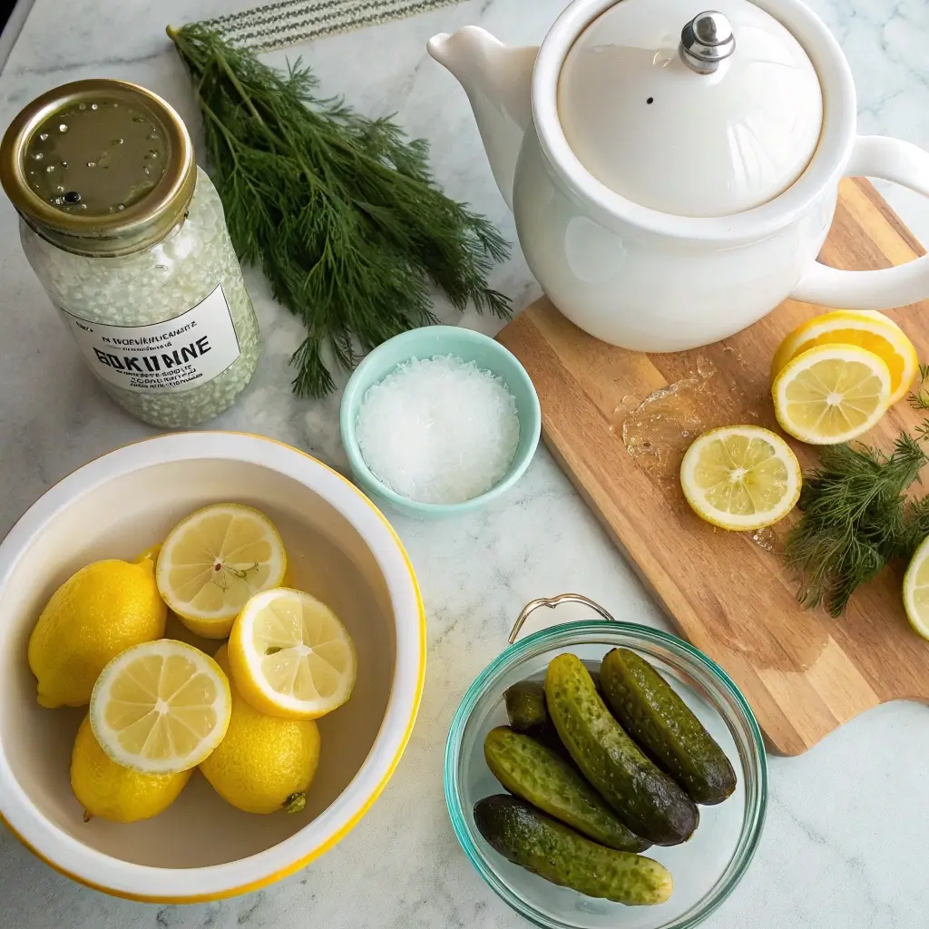 How to Make Dill Pickle Lemonade (That Actually Tastes Amazing) 2 dill pickle lemonade ingredients