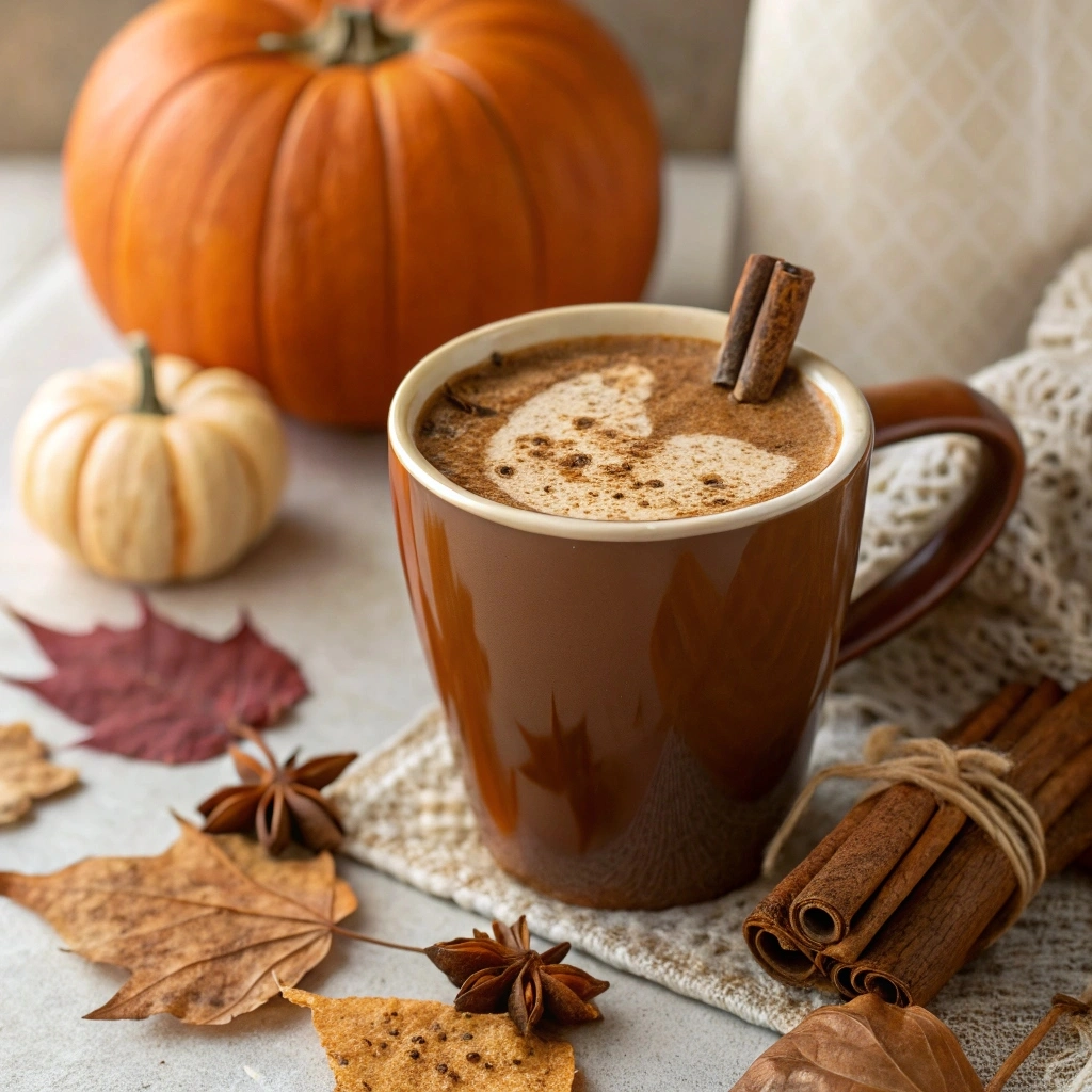 Best Coffee Creamer Flavors for Every Taste: From Classic to Creative 8 Pumpkin spice coffee creamer in autumn setting