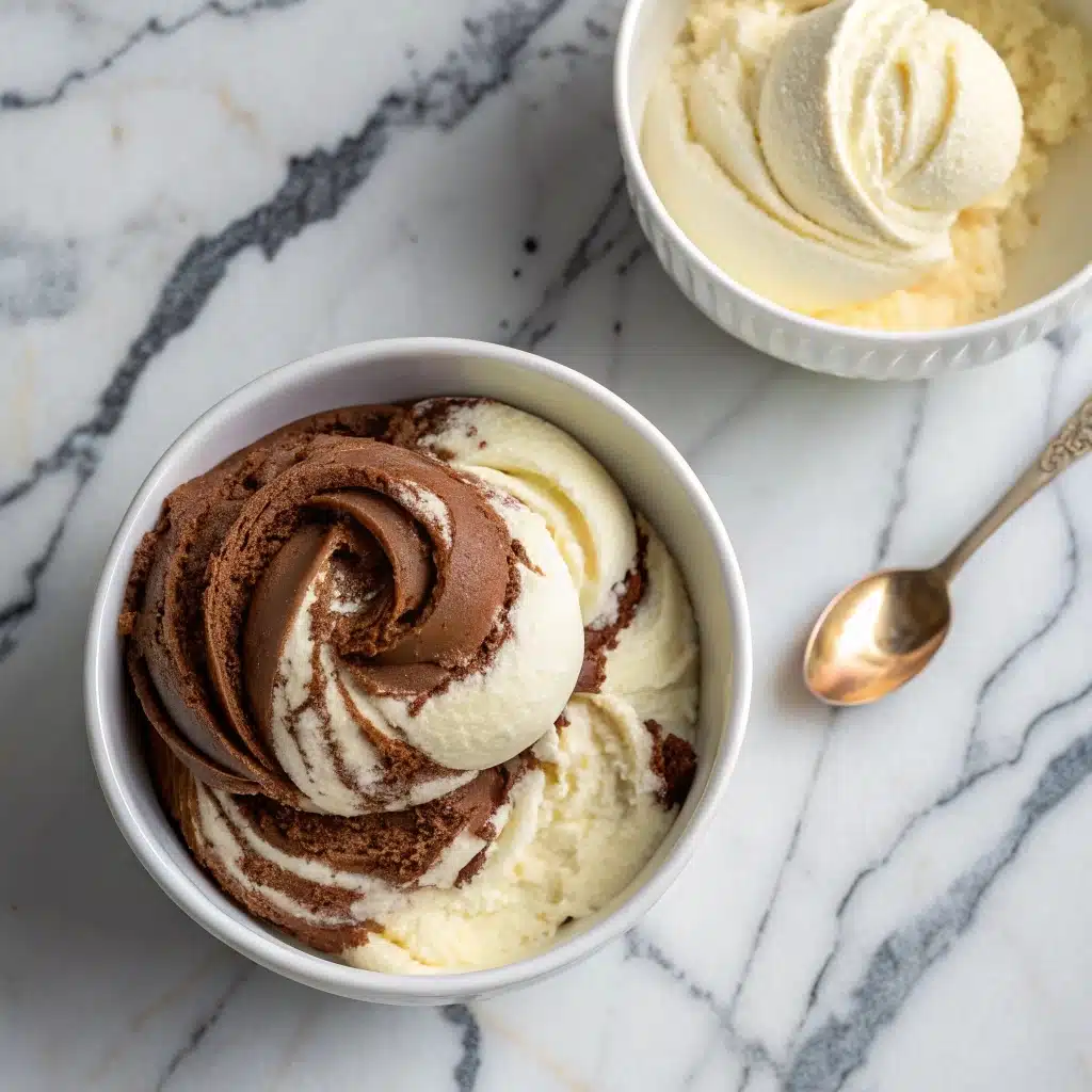Chocolate and Vanilla Ice Cream: The Perfect Flavor Duo That Never Fails 1 Swirl of chocolate and vanilla ice cream highlighting creamy texture