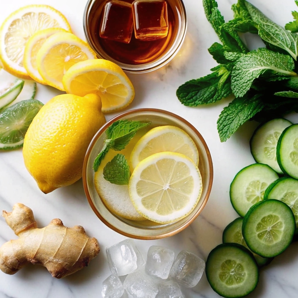 Ice Water Hack Recipe That Actually Works for Weight Lossyhes 2 Refreshing ice water hack ingredients with lemon, cucumber, mint, ginger, honey, and apple cider vinegar