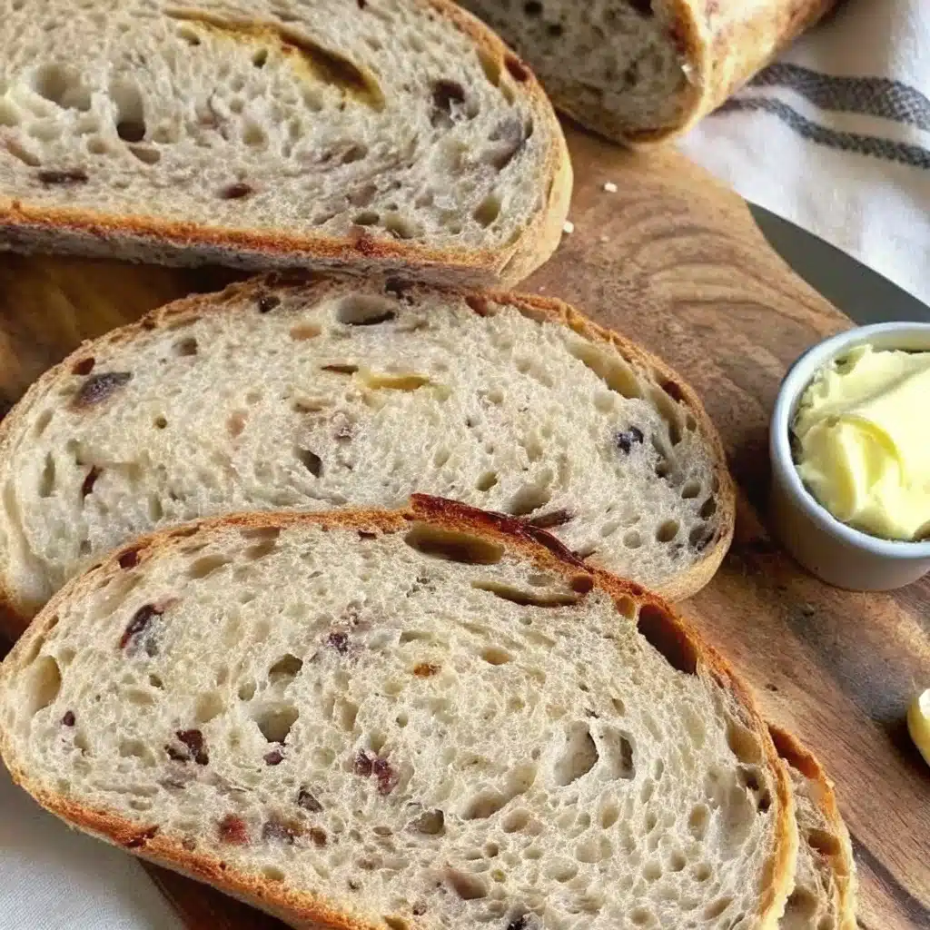 protein-sourdough-bread-featured.jpg Protein sourdough bread on rustic table with ingredients