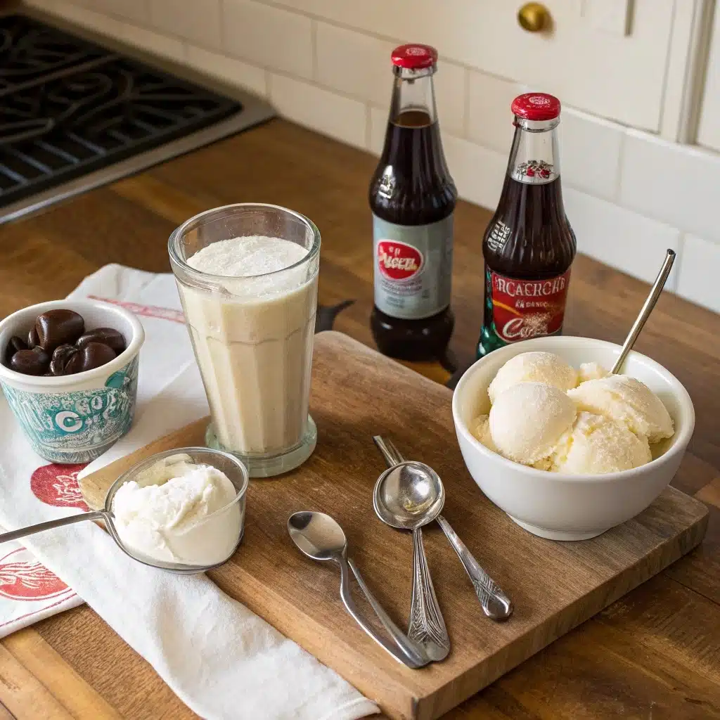 float-ice-cream-ingredients.jpg Ice cream float ingredients