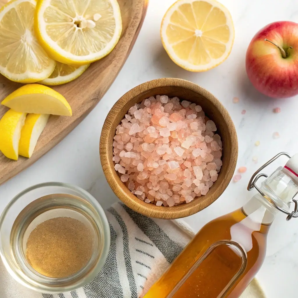pink-salt-diet-recipe-ingredients.jpg ingredients for pink salt diet detox recipe