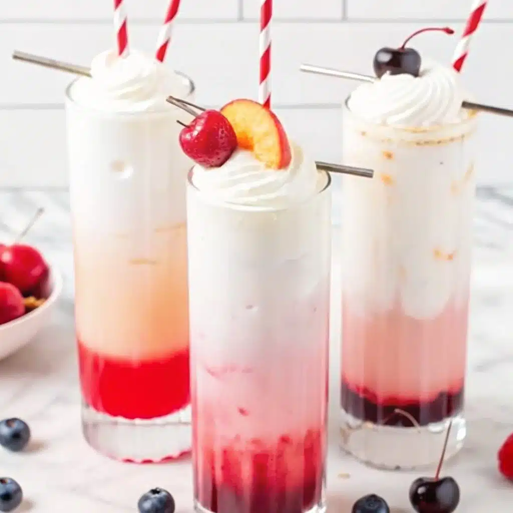 italian-cream-soda-featured.jpg Italian cream soda in tall glass with syrups and cream